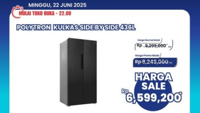 Hemat Besar! Kulkas 436L Siap Menyambut Full Day Sale di Transmart