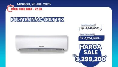 Jadi Adem Pakai AC Split 1 PK, Manfaatkan Diskon di Transmart Full Day Sale!