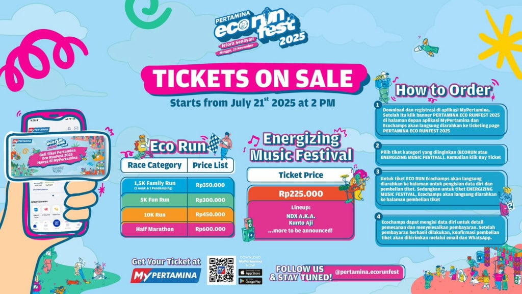 Jangan Sampai Kehabisan! Tiket Pertamina Eco RunFest 2025 Dibuka 21 Juli