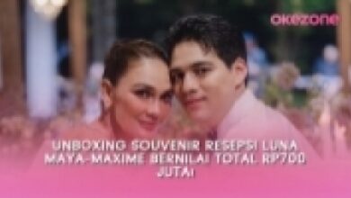 Unboxing Souvenir Resepsi Luna Maya-Maxime, Total Rp700 Juta!