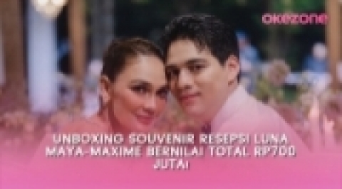 Unboxing Souvenir Resepsi Luna Maya-Maxime, Total Rp700 Juta!