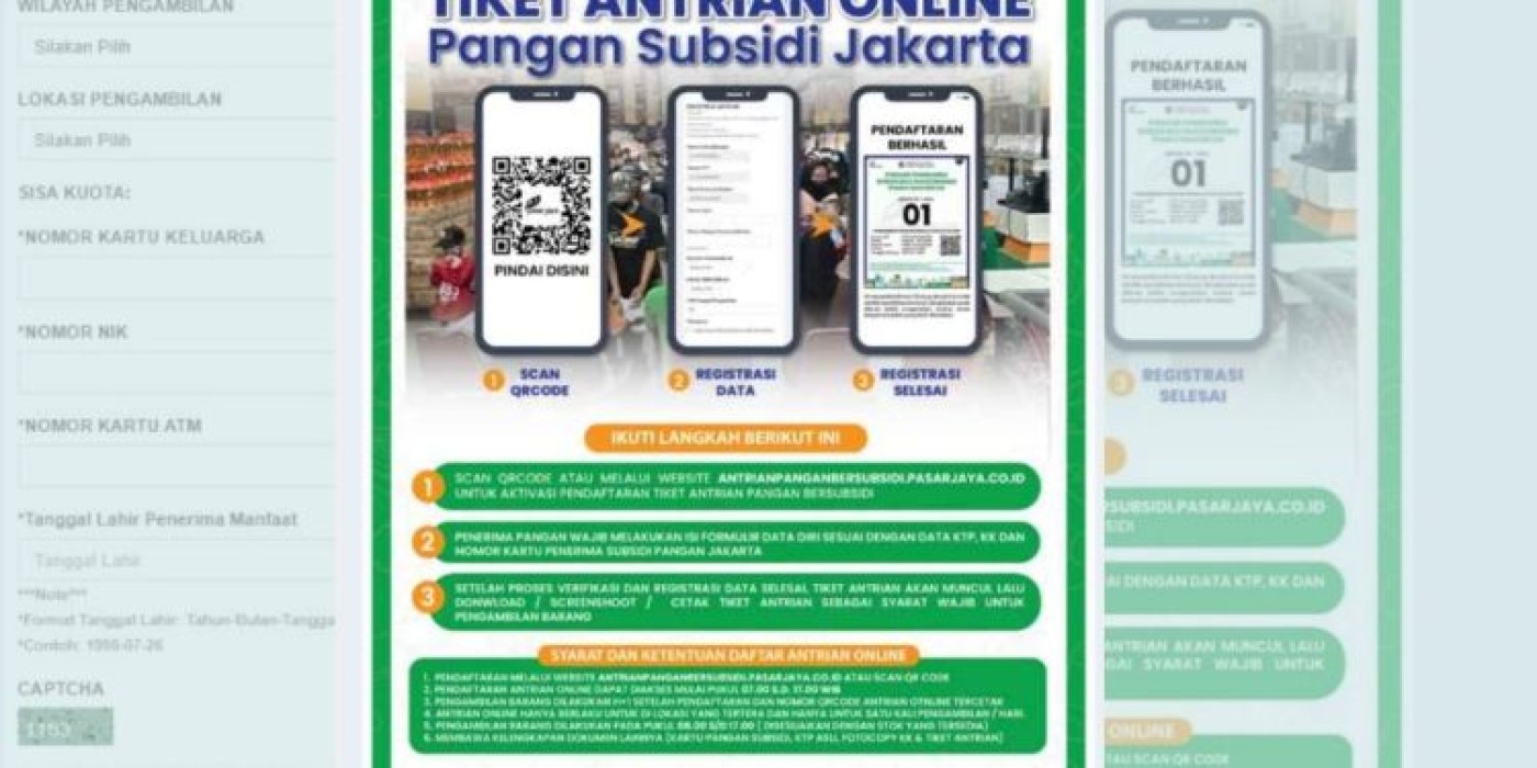 Alur Pendaftaran Tiket Antrean Pangan Murah Pasar Jaya Jakarta 2025: Panduan Lengkap