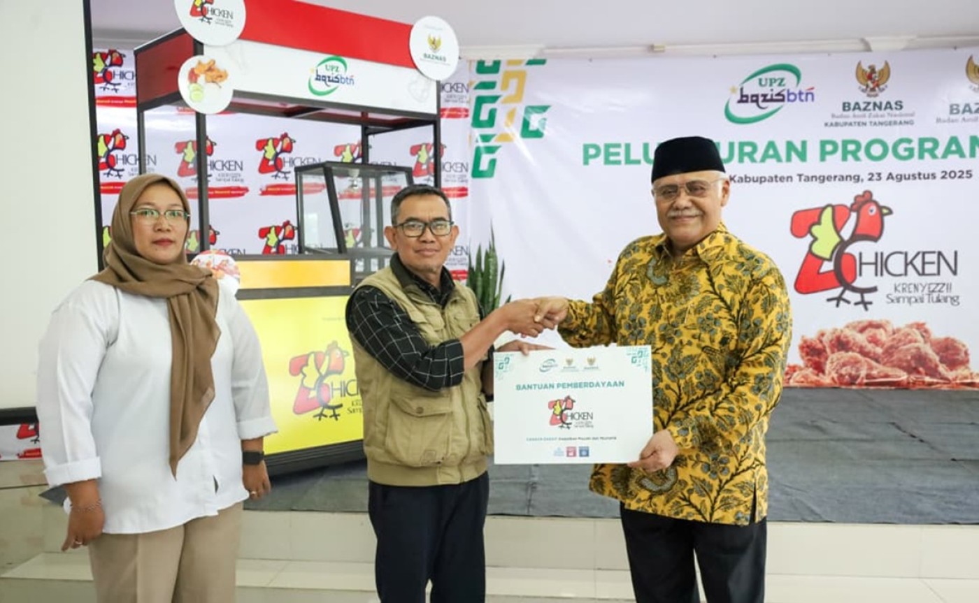 BAZNAS Salurkan Bantuan Program ZChicken untuk Mustahik di Tangerang