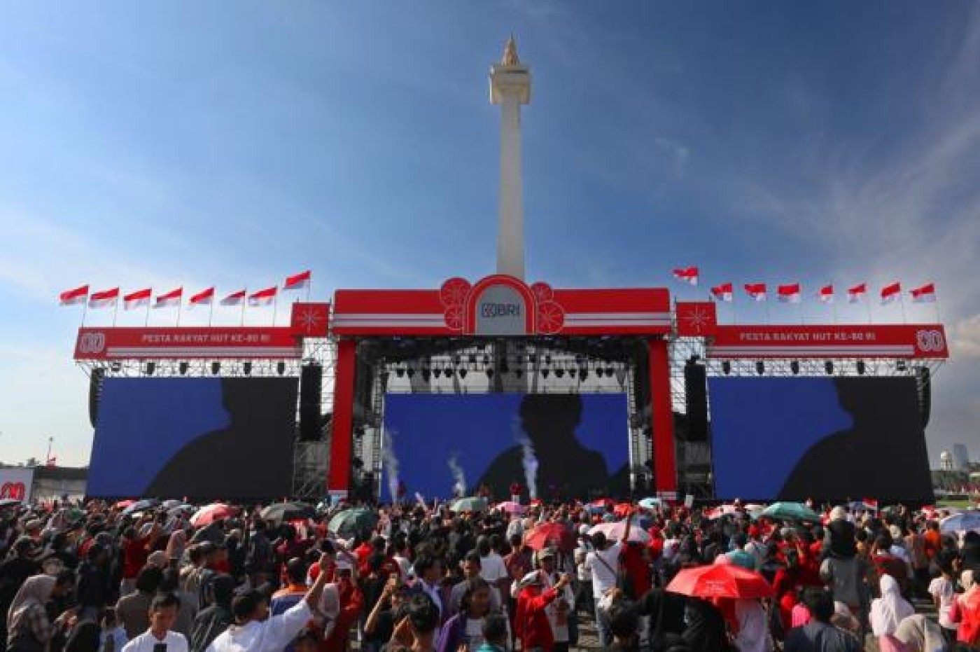 BRI Sukseskan Pesta Rakyat HUT ke-80 RI dengan Panggung Hiburan di Monas