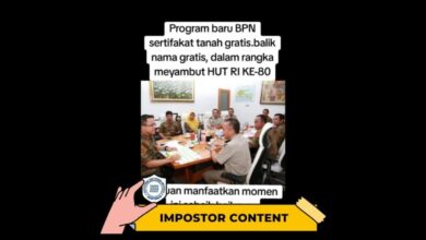 CEK FAKTA: Program Sertifikat Tanah Gratis BPN di HUT RI ke-80, Benarkah?