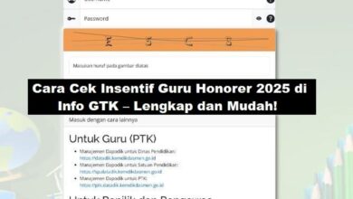 Cara Cek Insentif Guru Honorer 2025 di Info GTK: Panduan Lengkap dan Mudah!