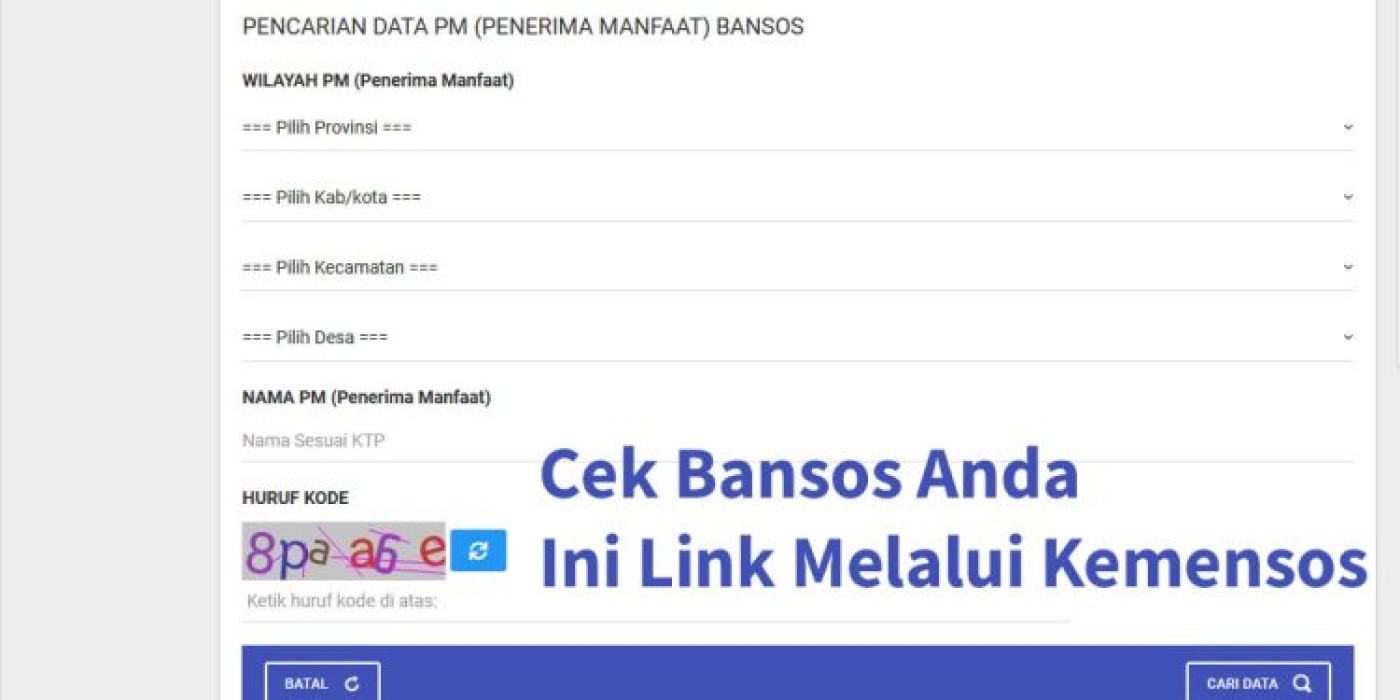 Cek Bansos Kemensos 2025: Link Resmi Pendaftaran dan Cek Data Penerima Bantuan Sosial
