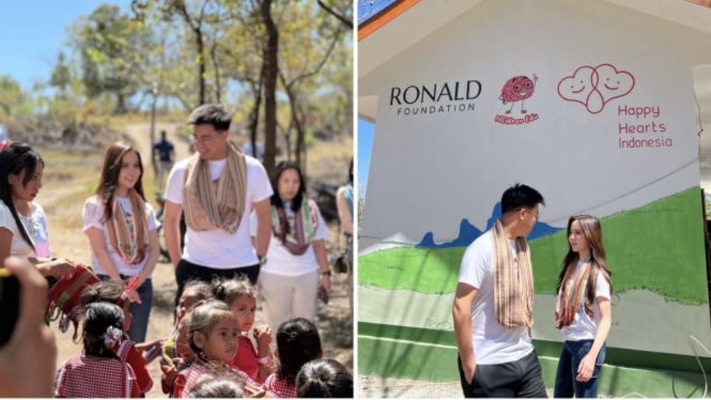 Diam-Diam, Timothy Ronald dan Agatha Chelsea Dirikan TK Gratis di Kupang