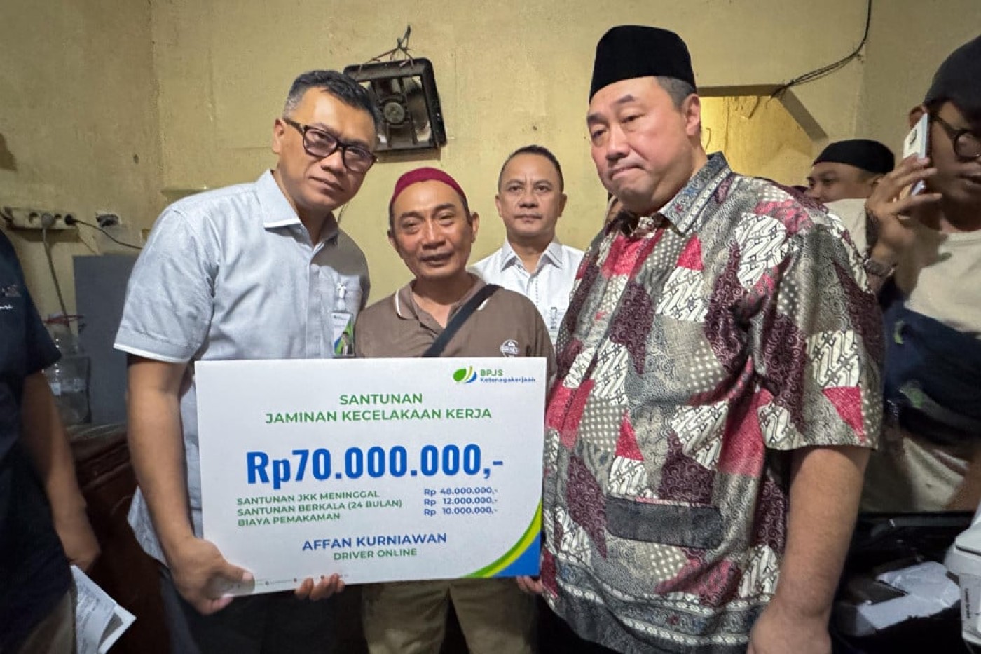 Keluarga Affan Kurniawan Terima Santunan Jaminan Kecelakaan Kerja