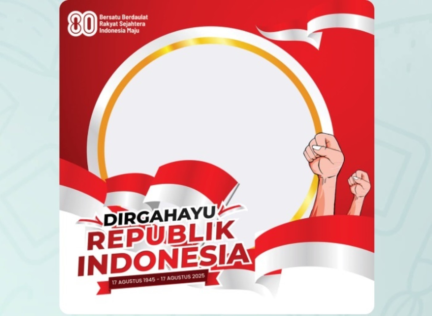 Meriahkan HUT Ke-80 RI: Temukan 25 Link Twibbon Kreatif dan Unik!