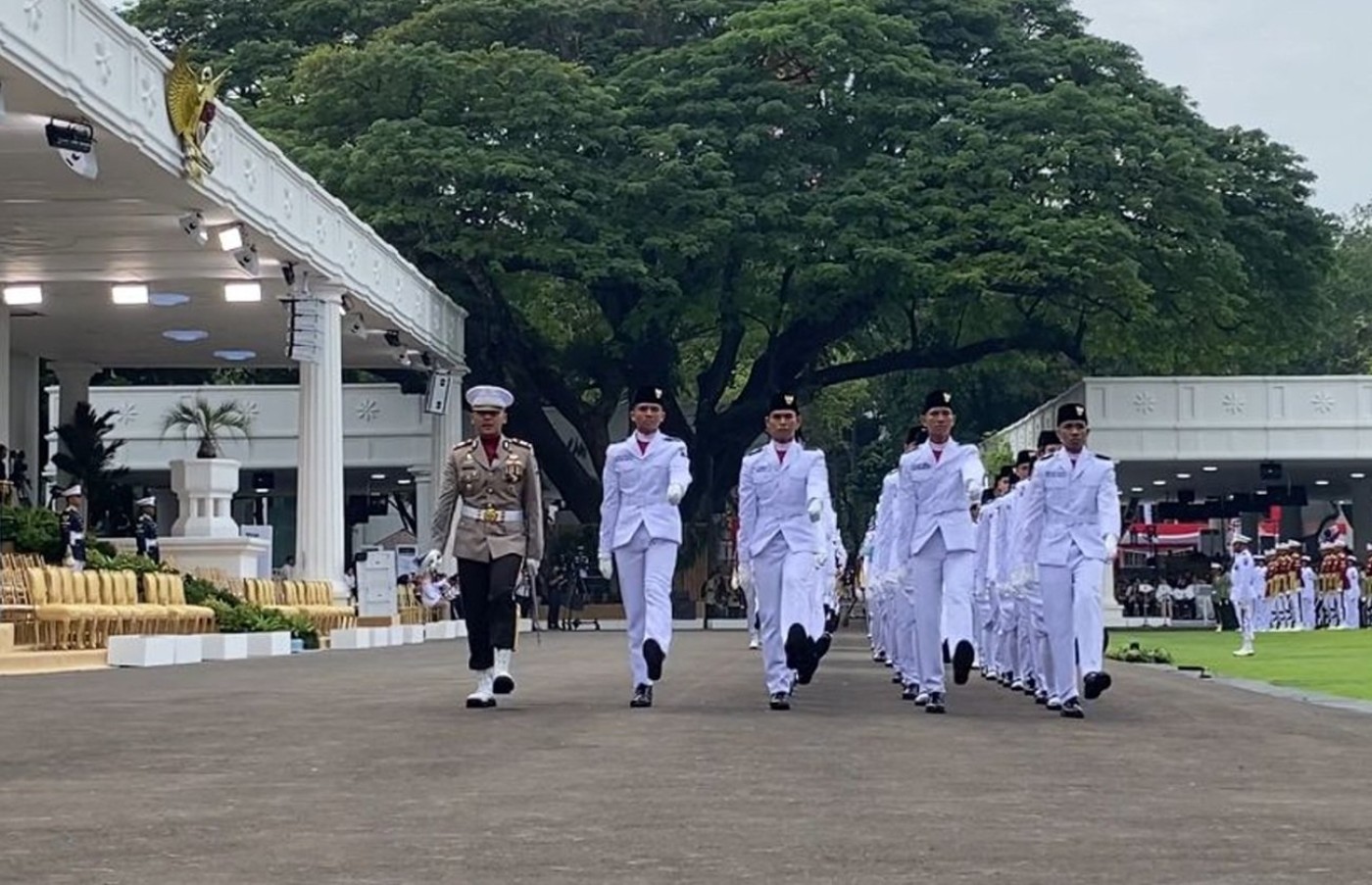 Paskibraka Tampilkan Formasi Khusus dalam Gladi Bersih Upacara 17 Agustus