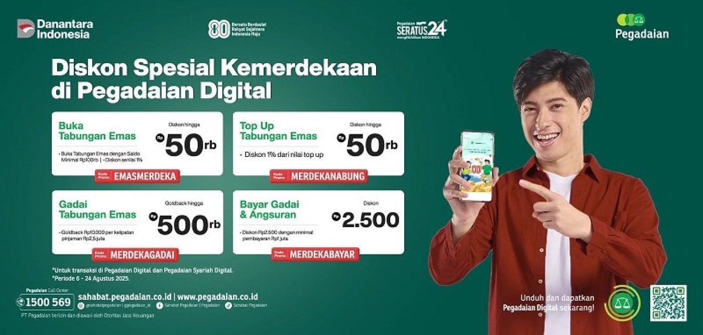 Pegadaian Ajak Masyarakat Raih Merdeka Finansial via Aplikasi Digital