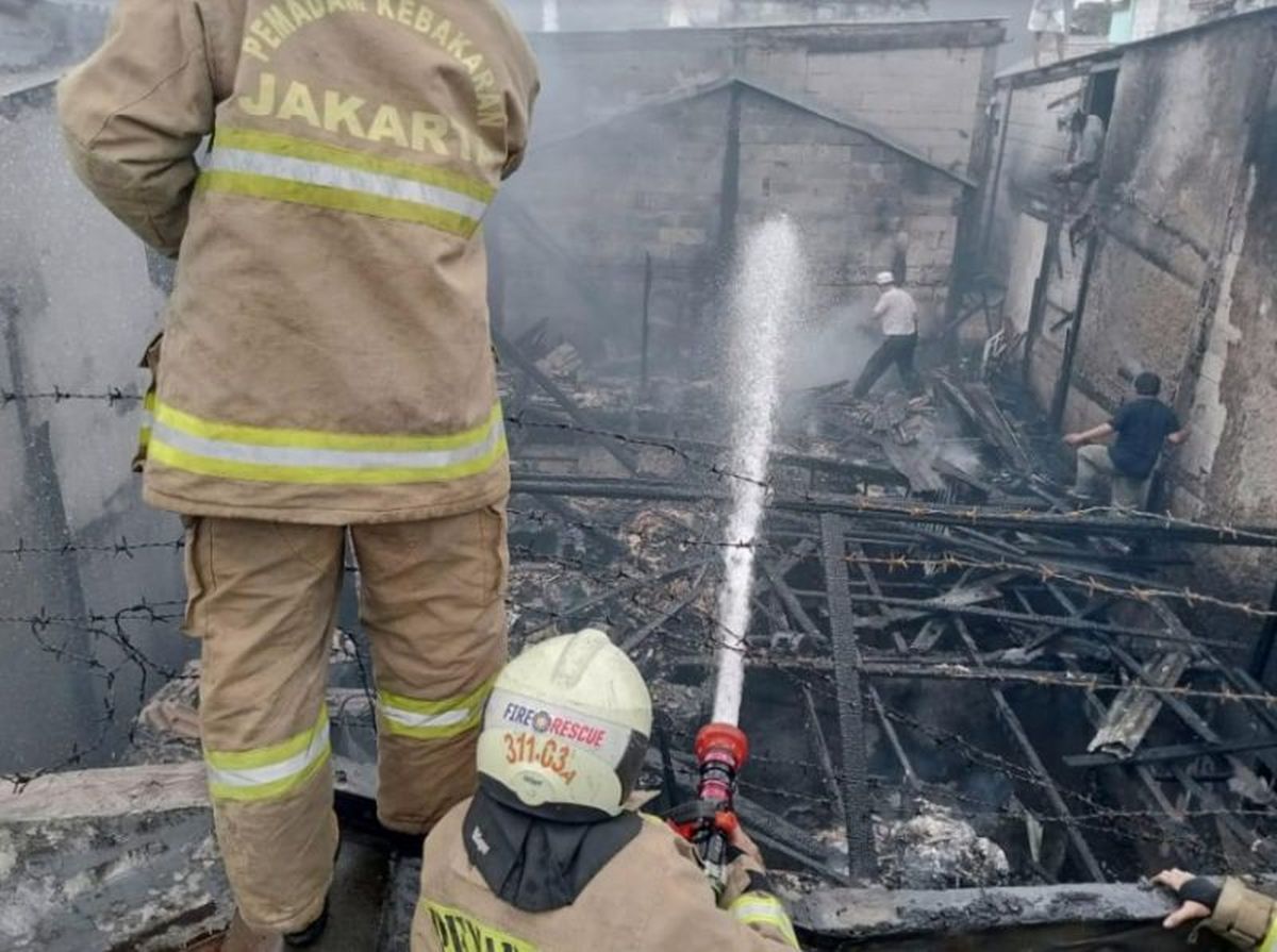 34 Rumah di Senen Terbakar, Kerugian Diperkirakan Rp500 Juta