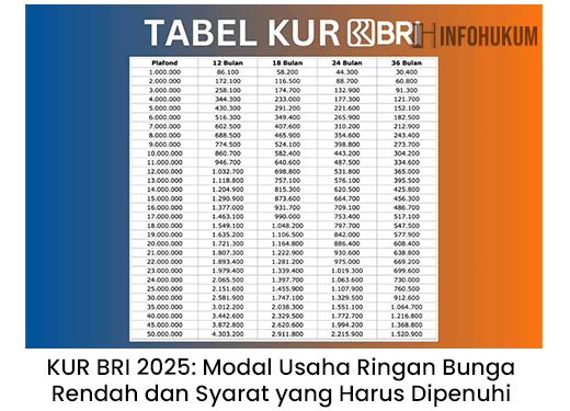 KUR BRI 2025: Syarat Lengkap dan Cara Dapatkan Modal Usaha Ringan Bunga Rendah