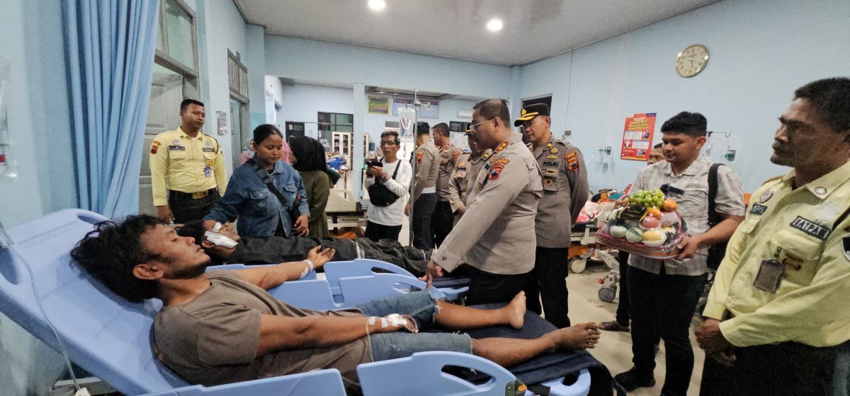 Kapolres Brebes Selidiki Penyebab Robohnya Teras Kantor Pemda Brebes