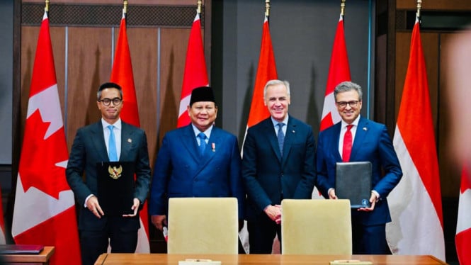 Prabowo dan PM Carney Saksikan Penandatanganan MoU Kadin-Pertahanan di Ottawa