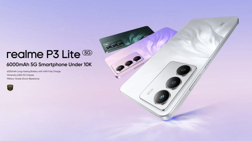 Realme P3 Lite Resmi: HP Murah dengan Durabilitas Standar Militer