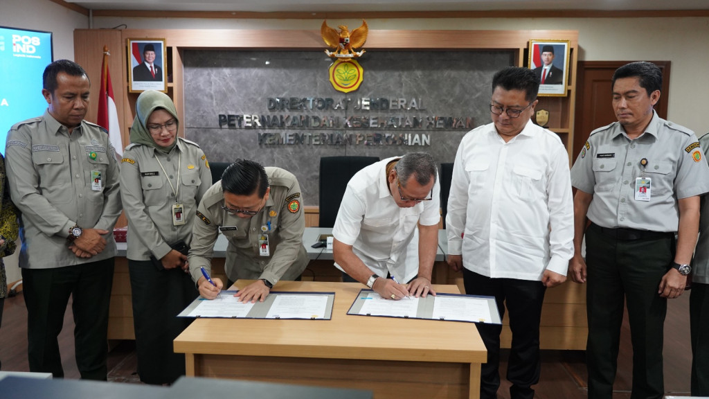 Sinergi PosIND dan Ditjen PKH: 22 Ribu Titik Layanan Dukung Logistik Peternakan