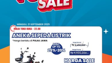 Transmart Gelar Full Day Sale: Beli Sepeda Listrik Hemat Kini!