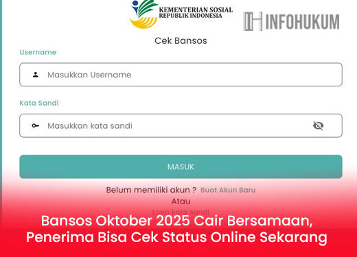 Bansos Oktober 2025 Cair Bersamaan, Penerima Wajib Cek Status Bantuan Secara Online Sekarang
