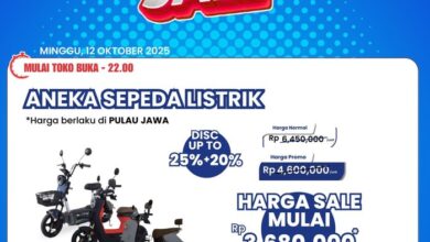 Beli Sepeda Listrik Hemat di Transmart: Full Day Sale Menanti Anda!