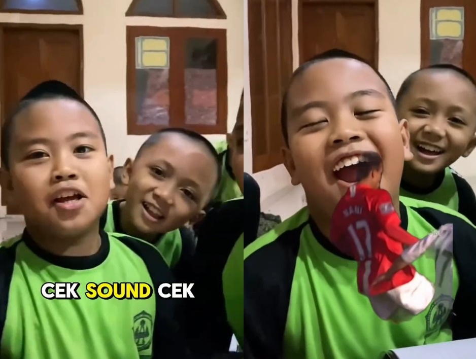 Bocil Jago Tirukan Terompet Horeg Viral, Atletico Madrid dan MU Respon