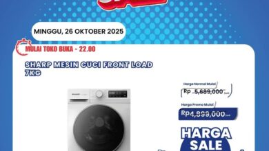 Hanya Rp 3 Jutaan, Mesin Cuci Front Load 7KG Jadi Buruan di Transmart!