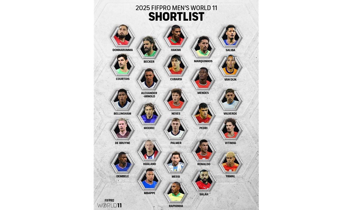 Ini Daftar Finalis Penghargaan FIFPRO World 11 2025: Siapa yang Terpilih?