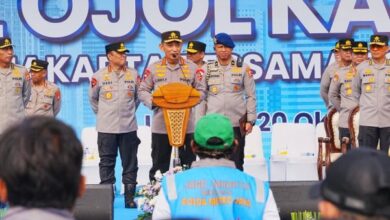 Kapolri Pimpin Apel Ojol Kamtibmas di Monas, Serukan Sinergi Jaga Keamanan