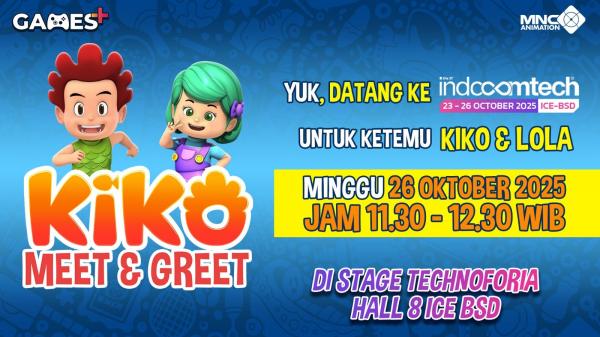 Karakter KIKO & LOLA Ramaikan Indocomtech 2025 Bersama MNC Animation & Games!