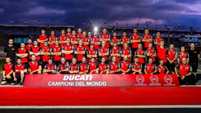 Marc Marquez Tuntaskan Ambisi, Ducati Lenovo Raih Gelar Tim Terbaik di MotoGP Mandalika