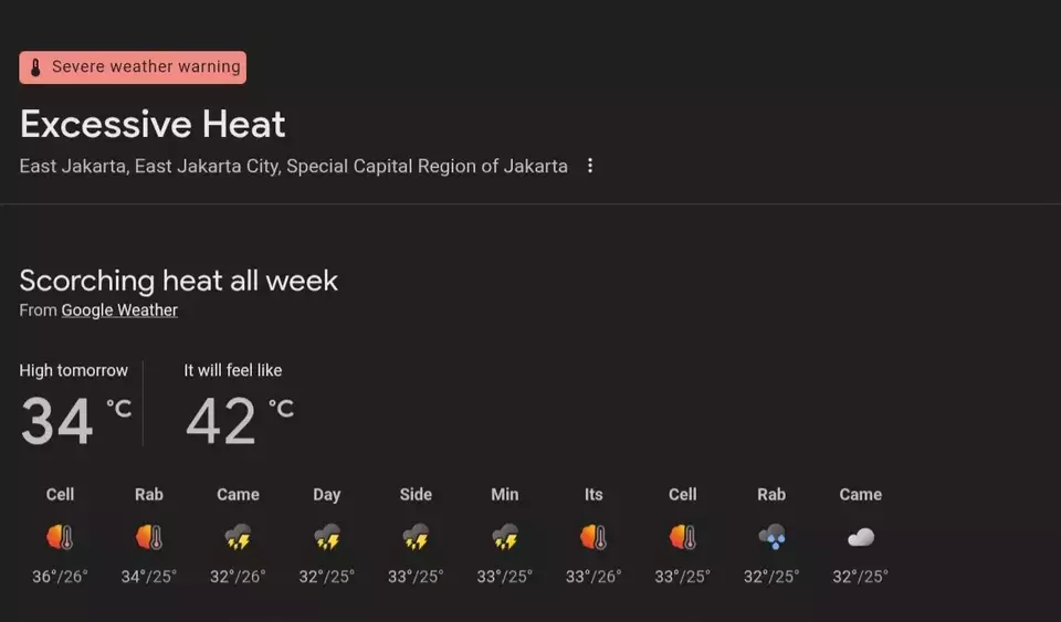 Muncul Peringatan Excessive Heat dari Google: Apa yang Terjadi?
