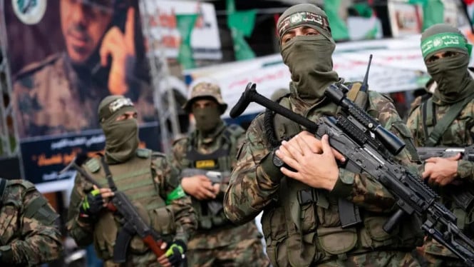 Pasukan Hamas Berjaga di Jalur Gaza Setelah Gencatan Senjata Diberlakukan