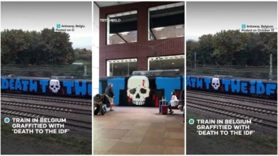 Pesan Keras di Gerbong Kereta: Grafiti Anti IDF Gegerkan Publik