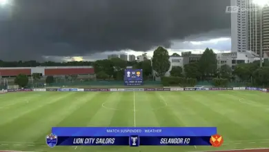 Petir Paksa Laga Lion City vs Selangor Dihentikan, Keamanan Utama Ditekankan