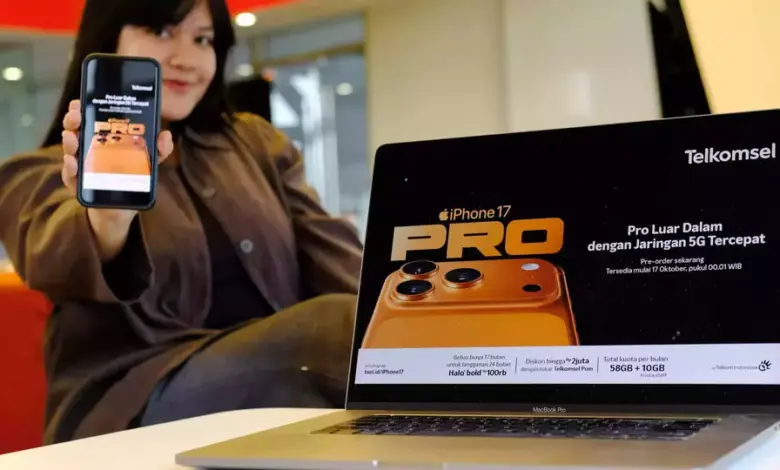 Telkomsel Buka Pre-Order iPhone 17 Series Bundling Halo+ Harga Rp 777.000
