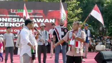 "Tegas! Bedu dan Narji Serukan Boikot Produk Dukung Israel di Aksi Bela Palestina"