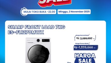 Diskon Spesial: Mesin Cuci Front Load 7KG Hanya Rp 3 Jutaan di Transmart!