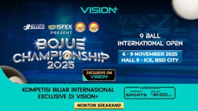 Jadwal Lengkap Bojue Championship 2025: 9 Ball International Open di VISION+!
