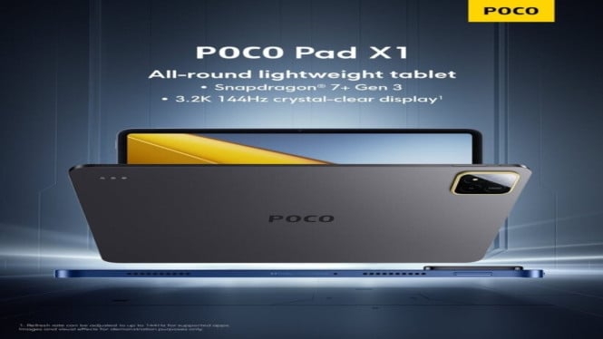 POCO Pad X1 Resmi Rilis 26 November: Tablet 3.2K Snapdragon 7+ Gen 3 yang Bikin Heboh Pasar