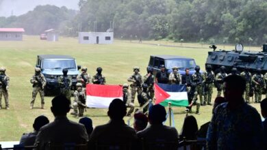 Presiden Prabowo dan Raja Abdullah II Menyaksikan Atraksi Bela Diri Merpati Putih dan Drone