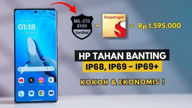 5 HP Tahan Banting Standar Militer 2025, Harga Terjangkau dan Cocok untuk Aktivitas Ekstrem