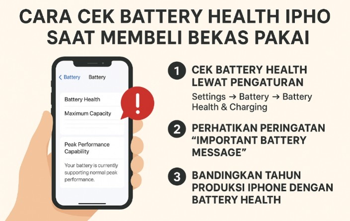 Beli iPhone Bekas? Cek Battery Health dengan Cara Ini Agar Tidak Tertipu Penjual Nakal