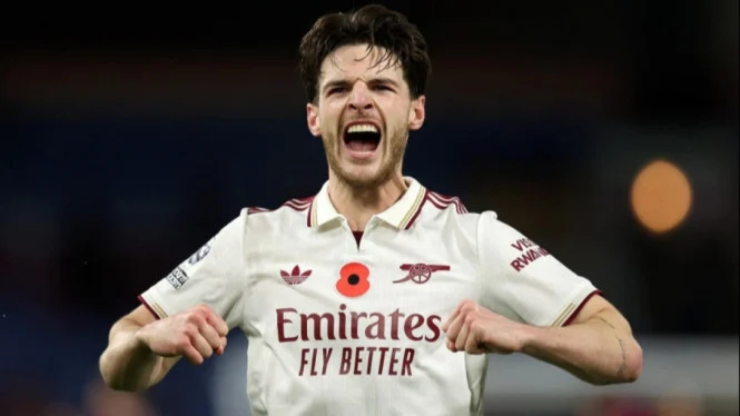 Declan Rice Resmi Raih Gelar Prestisius, Melebihi Rekor Haaland dalam Kariernya