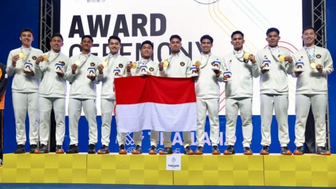 Indonesia Jaya! Pecundangi Malaysia 3-0, Raih Emas Beregu Putra di SEA Games 2025