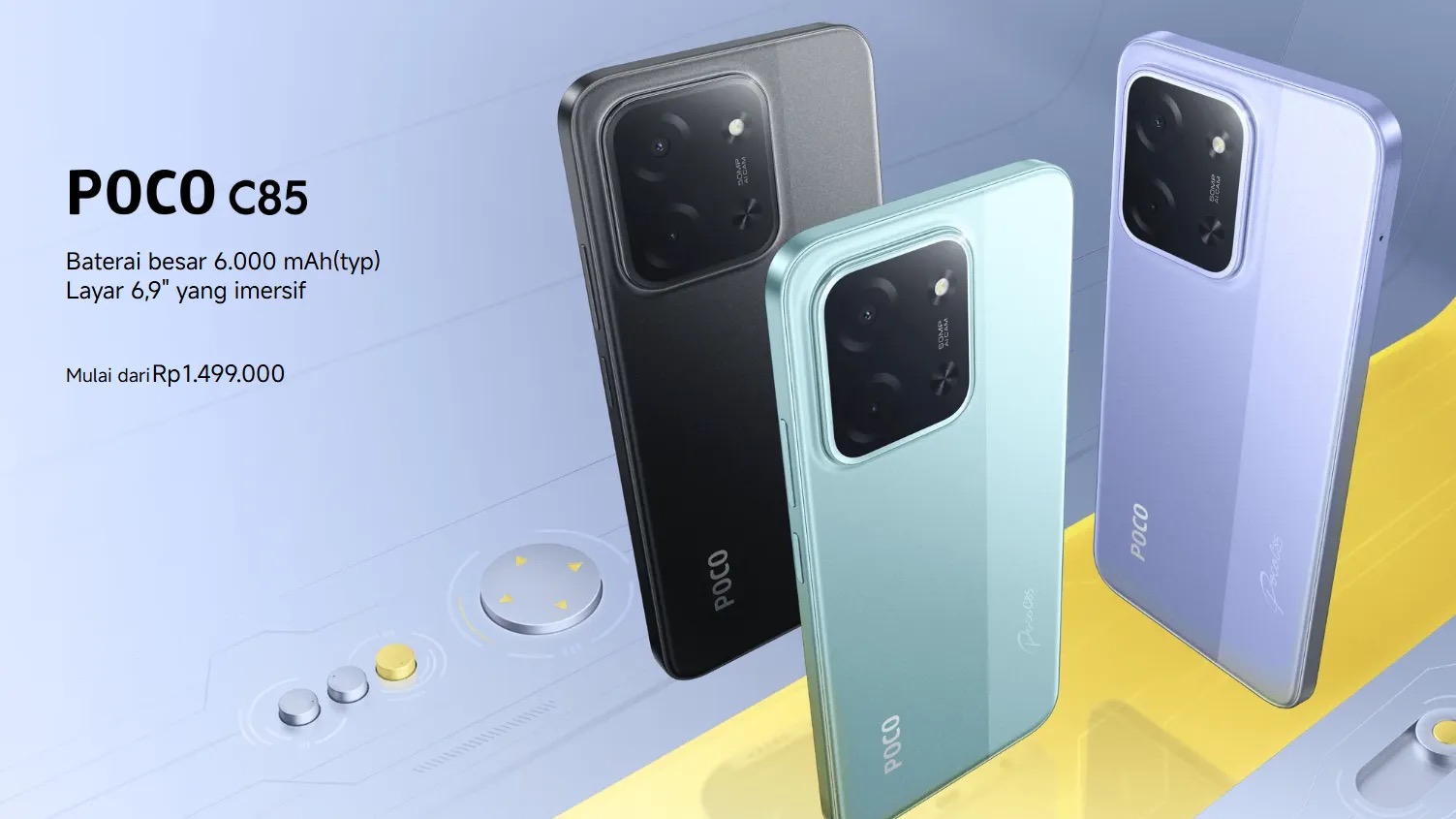 Poco C85 5G Siap Rilis: Baterai 6000mAh & Fitur Reverse Charging, Ini Spesifikasinya