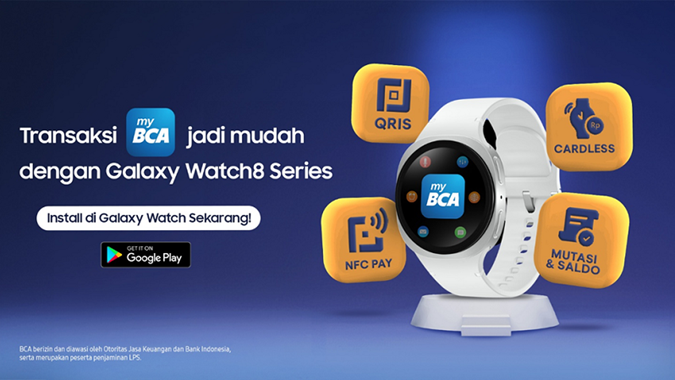 QRIS Tap myBCA Kini Tersedia di Samsung Galaxy Watch, Transaksi Lebih Mudah dan Praktis