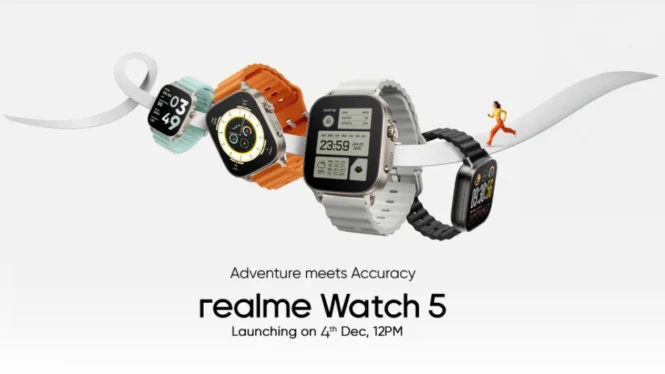 Realme Watch 5 Hadir dengan Layar AMOLED Besar, GPS Akurat, dan Fitur Premium Terbaru