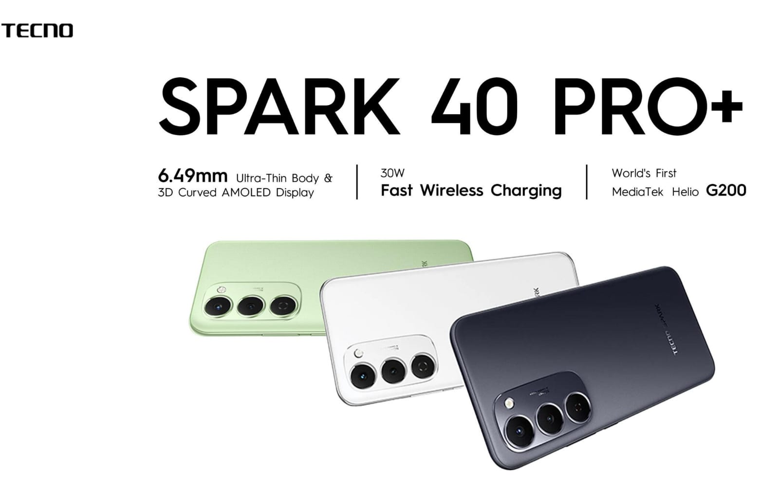 Tecno Spark 40 Pro+ Hadir dengan Desain Ramping dan Sertifikasi Perlindungan IP64