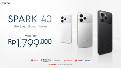Tecno Spark 40 Resmi di Indonesia dengan Bodi Tipis dan Baterai 5.200 mAh Unggulan